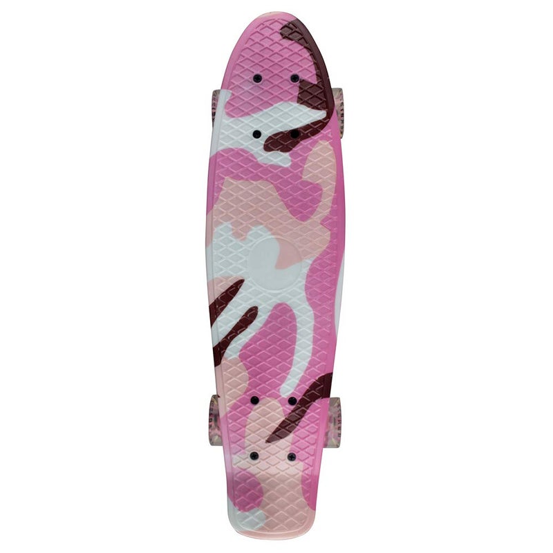 Meketec Skateboards Mini Cruiser 22 inch Retro Boy Kids First Skateboard for Youthes Beginners Children Teenageres Girl Youth Adults Patinetas Boys 7 to 10 (Pink Camouflage) - Image 4